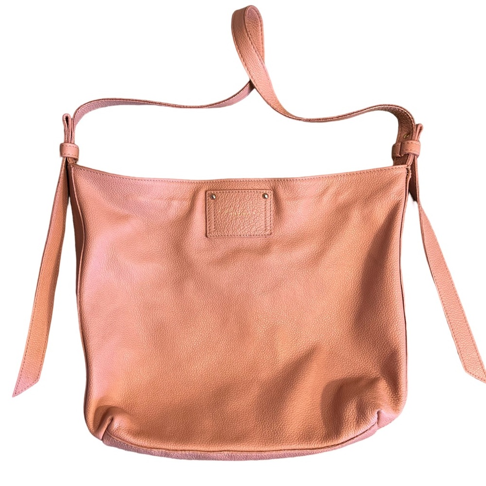 Pink leather Paulina shoulder bag, made in Italy